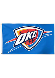 Oklahoma City Thunder 3x5 Applique Silk Screen Grommet Flag - Blue