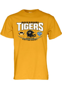 Missouri Tigers Gold 2023 Cotton Bowl Bound Short Sleeve T Shirt