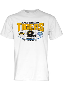 Missouri Tigers White 2023 Cotton Bowl Bound Short Sleeve T Shirt