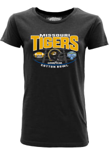 Missouri Tigers Womens Black 2023 Cotton Bowl Bound Short Sleeve T-Shirt