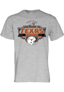 Texas Longhorns Grey 2023 CFP Bound Football Short Sleeve T Shirt
