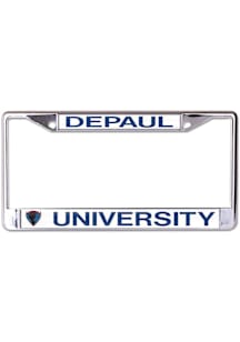 DePaul Blue Demons Chrome License Plate Frame - Blue