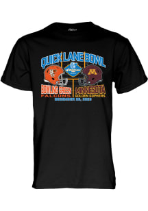 Bowling Green Falcons Black 2023 Quick Lane Bowl Short Sleeve T Shirt