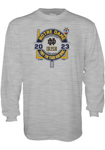 Notre Dame Fighting Irish Grey 2023 Tony The Tiger Sun Bowl Long Sleeve T Shirt