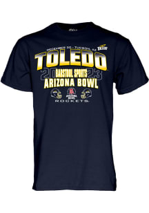 Toledo Rockets Navy Blue 2023 Barstools Sports Arizona Bowl Short Sleeve T Shirt