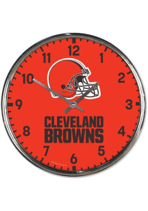 Cleveland Browns Chrome Wall Clock