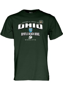 Ohio Bobcats Green 2023 Myrtle Beach Bowl Short Sleeve T Shirt