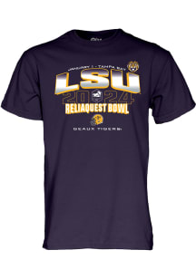 LSU Tigers Purple 2023 ReliaQuest Bowl Short Sleeve T Shirt