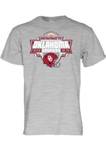 Oklahoma Sooners Grey Valero Alamo Bowl Short Sleeve T Shirt