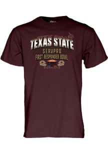 Texas State Bobcats Maroon 2023 Bowl Bound Short Sleeve T Shirt
