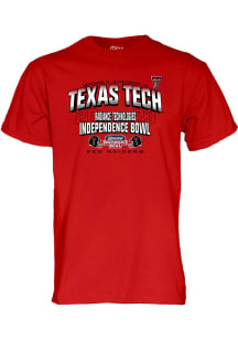 Texas Tech Red Raiders Red 2023 Independence Bowl Bound Short Sleeve T Shirt