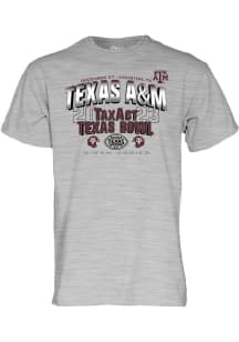 Texas A&amp;M Aggies Grey 2023 Texas Bowl Bound Short Sleeve T Shirt