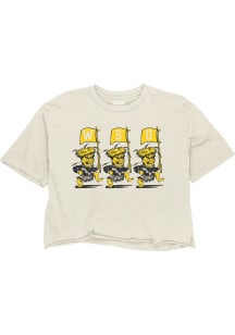 Wichita State Shockers Womens Ivory Crop Tee Short Sleeve T-Shirt