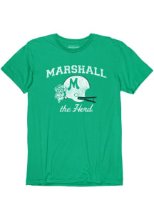 Marshall Thundering Herd Green Vintage Helmet Short Sleeve Fashion T Shirt