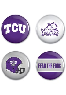 TCU Horned Frogs 4 Pack Button