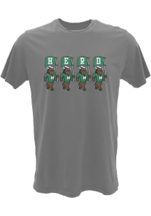 Marshall Thundering Herd Grey Flag Squad Short Sleeve Fashion T Shirt