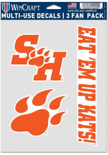 Sam Houston State Bearkats 3pk Auto Decal - Orange