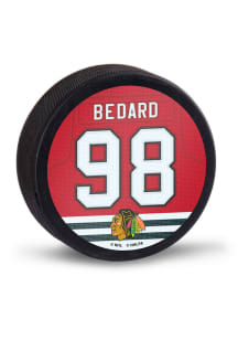 Connor Bedard Chicago Blackhawks Player Hockey Puck