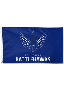 St Louis Battlehawks 3x5 deluxe flag Blue Silk Screen Grommet Flag