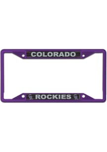 Colorado Rockies Color Metal License Frame