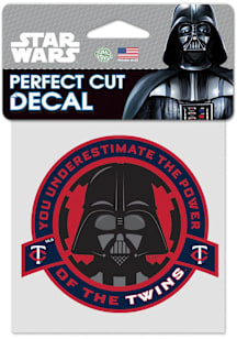 Minnesota Twins 4x4 Darth Vader Perfect Cut Auto Decal - Blue