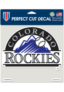 Colorado Rockies 8x8 Perfect Cut Auto Decal - Purple