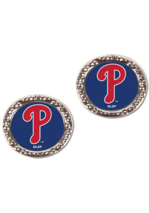 Philadelphia Phillies Hammered Post Womens Earrings