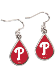 Philadelphia Phillies Teardrop Womens Earrings