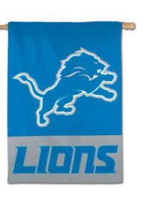 Detroit Lions 28x40 Applique Banner