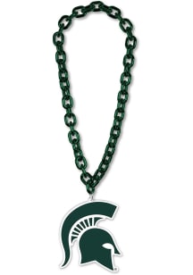 Green Michigan State Spartans Big Chain Spirit Necklace
