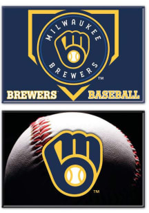 Milwaukee Brewers 2x3 2 Pack Magnet