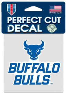 Buffalo Bulls 4x4 Auto Decal - Blue