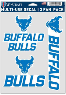 Buffalo Bulls Triple Pack Auto Decal - Blue