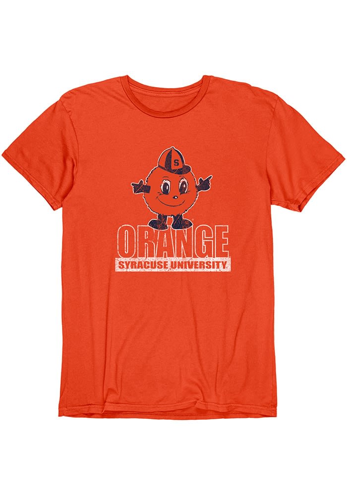 Syracuse Orange ORANGE Vintage Distressed Mascot Short Sleeve