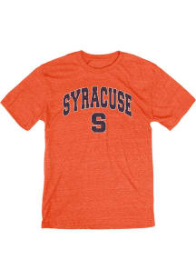 Syracuse Orange Orange Distressed Arch Logo Short Sleeve Fashion T Shirt