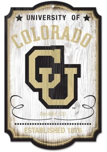 Colorado Buffaloes 11x17 Vault Sign