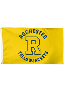 Rochester Yellowjackets 3x5 Deluxe Yellow Silk Screen Grommet Flag