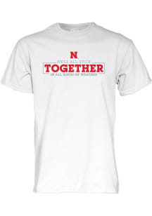 Nebraska Cornhuskers White Weather Together Short Sleeve T Shirt