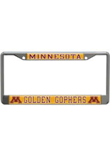 Minnesota Golden Gophers Silver  Metallic License Frame