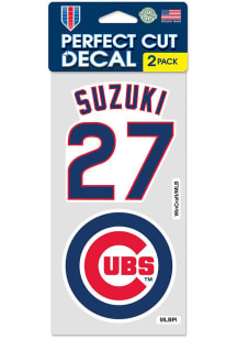 Chicago Cubs 2pk Suzuki Auto Decal - Blue