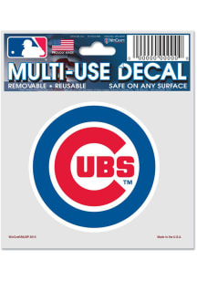 Chicago Cubs 3x4 Logo Auto Decal - Blue