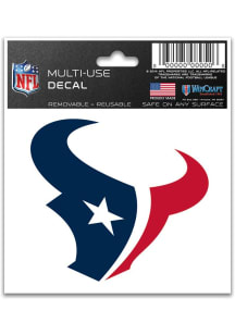 Houston Texans 3x4 Auto Decal - Navy Blue