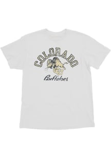 Colorado Buffaloes White Heavy Weight Short Sleeve T Shirt