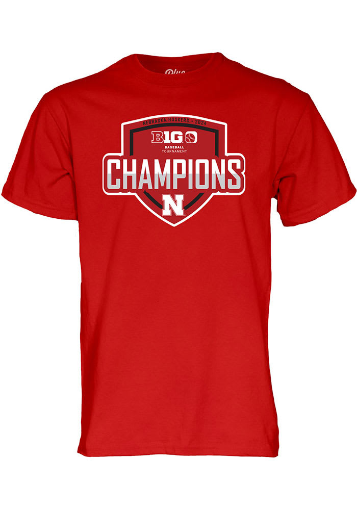 Nebraska Cornhuskers Red 2024 B10 Baseball Tournament Champs Short 