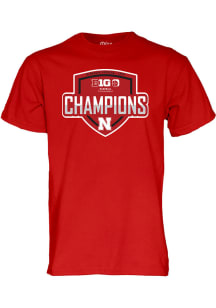 Nebraska Cornhuskers 2024 B10 Baseball Tournament Champs Short Sleeve T Shirt - Red