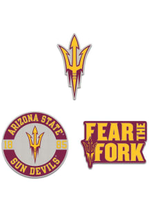 Arizona State Sun Devils Souvenir 3pk Enamel Pin