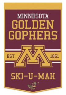 Maroon Minnesota Golden Gophers 28X38 Slogan Banner Banner