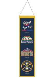 Denver Nuggets 8x32 Evolution Banner - Navy Blue