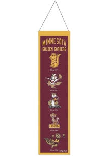 Maroon Minnesota Golden Gophers 8x32 Evolution Banner