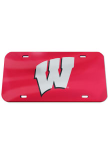 Wisconsin Badgers Red  full color License Plate
